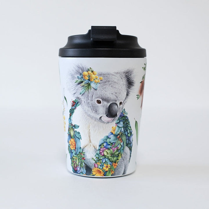 Double Wall Insulated Travel Cup – Koala Portrait 