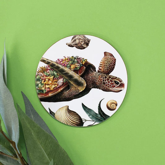 Marini Ferlazzo Round Coaster – Green Sea Turtle