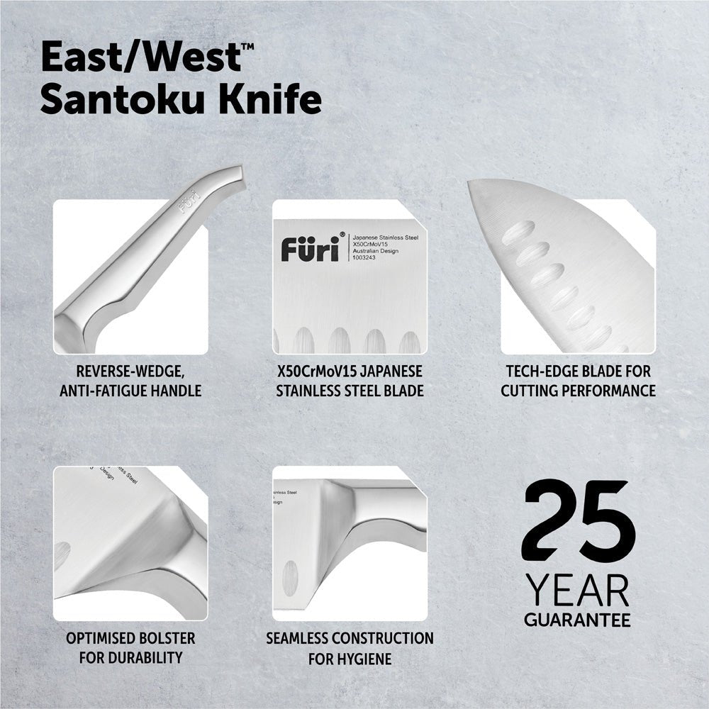 Furi Pro East West 17cm Santoku Knife