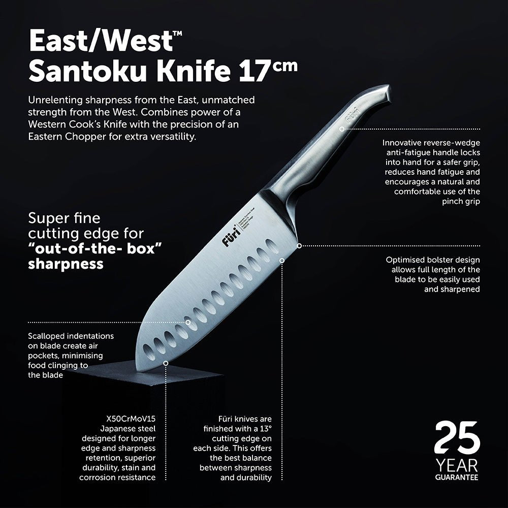Furi Pro East West 17cm Santoku Knife