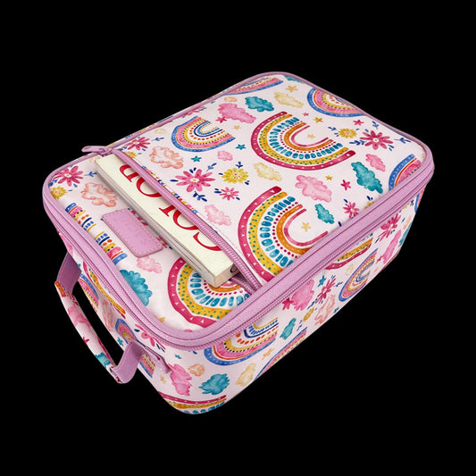Sachi "style 225" Insulated Junior Lunch Tote - Rainbow Sky
