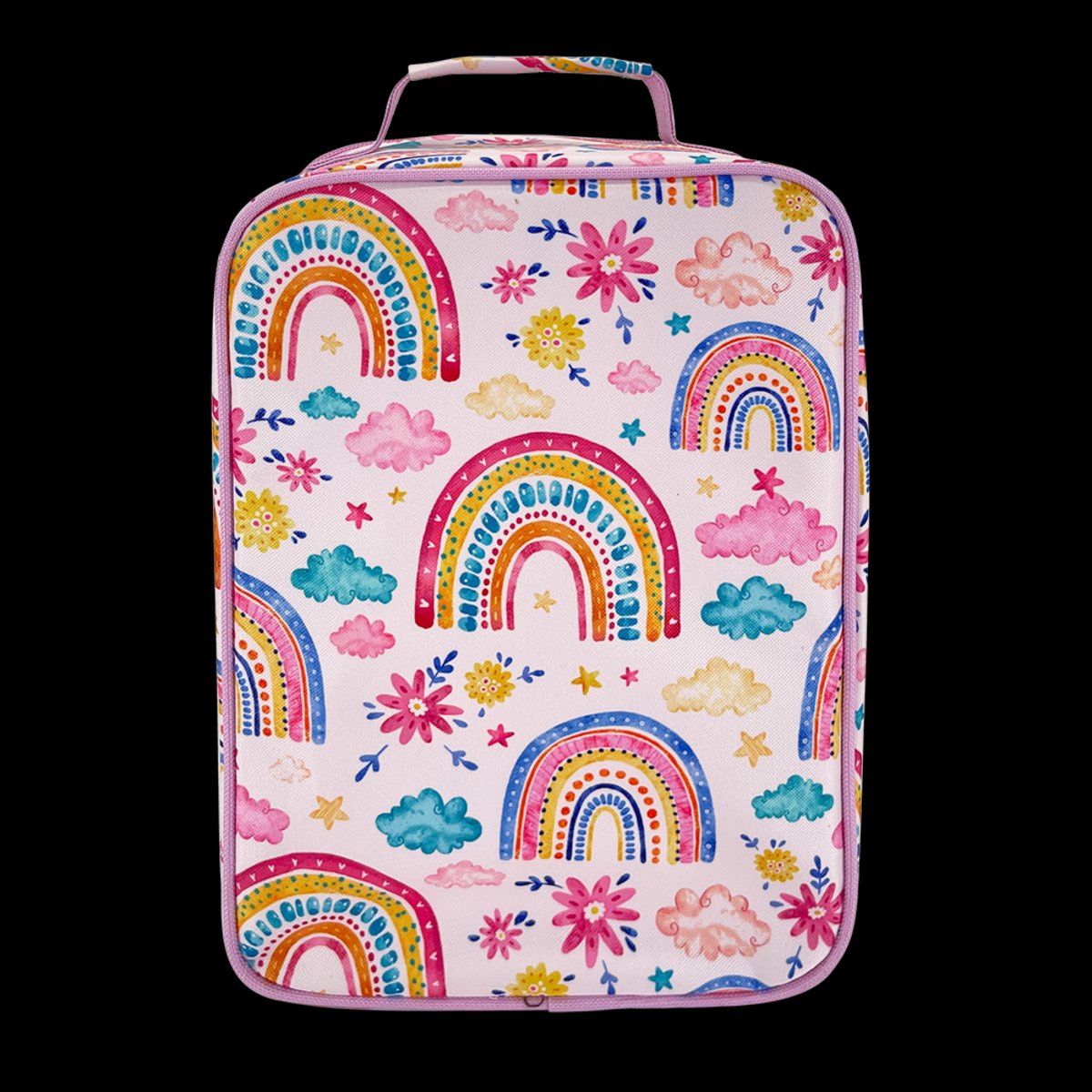 Sachi "style 225" Insulated Junior Lunch Tote - Rainbow Sky