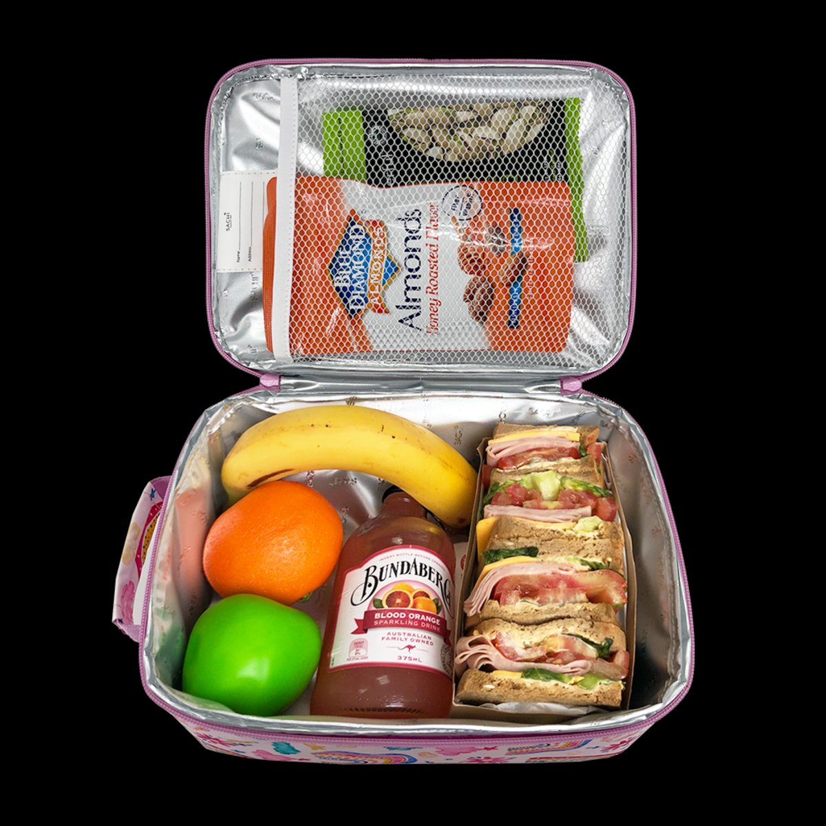 Sachi "style 225" Insulated Junior Lunch Tote - Rainbow Sky