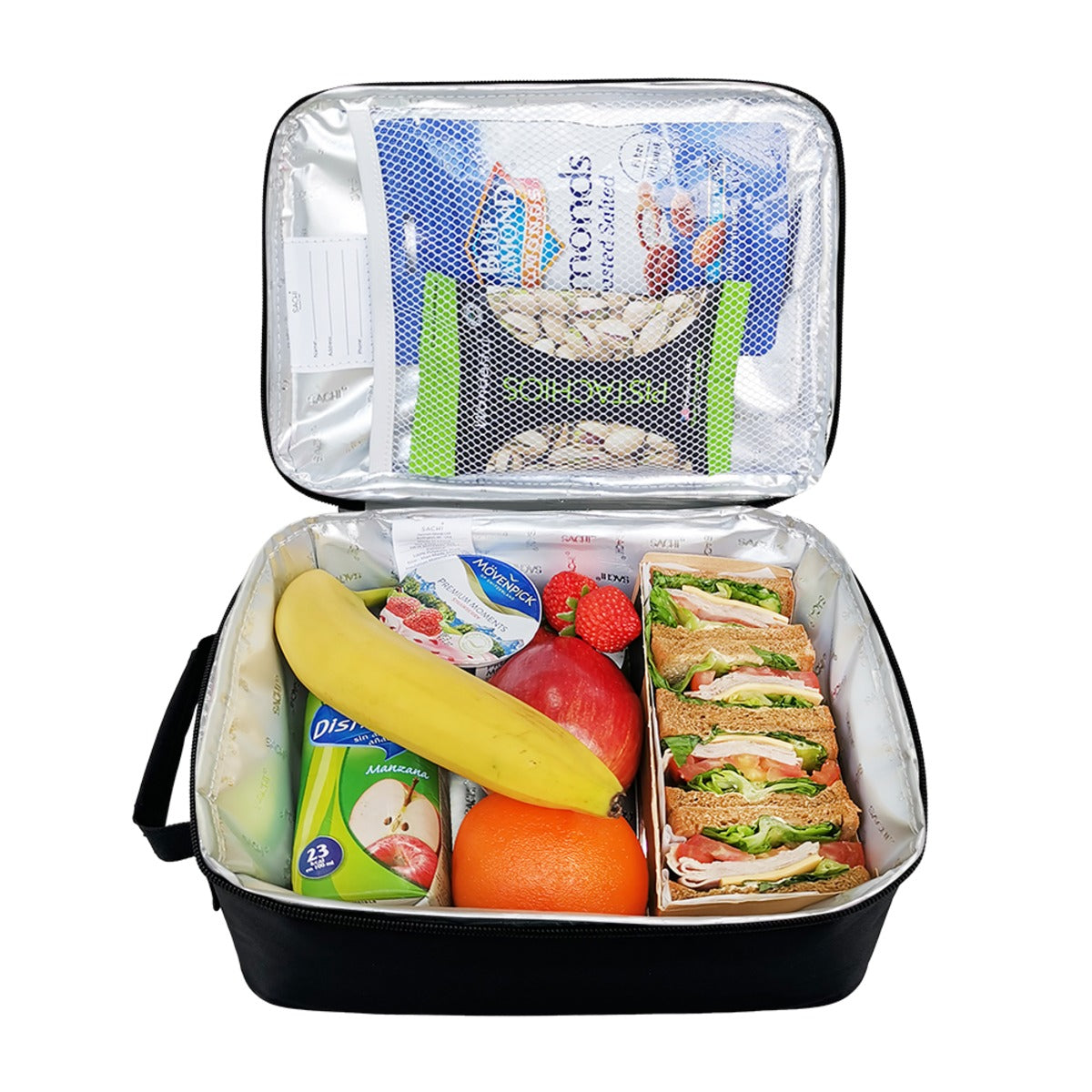 Sachi "Style 225" Insulated Junior Lunch Tote - Black