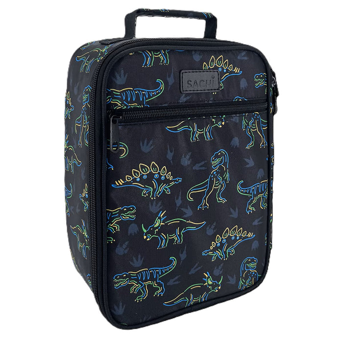 Insulated Lunch Tote Neon Dinosaurs