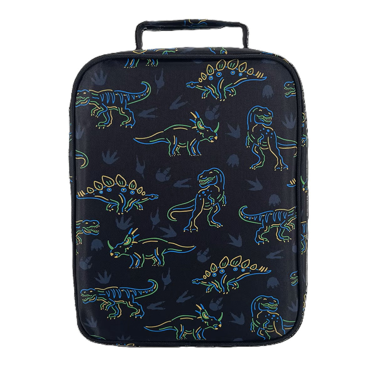 Insulated Lunch Tote Neon Dinosaurs