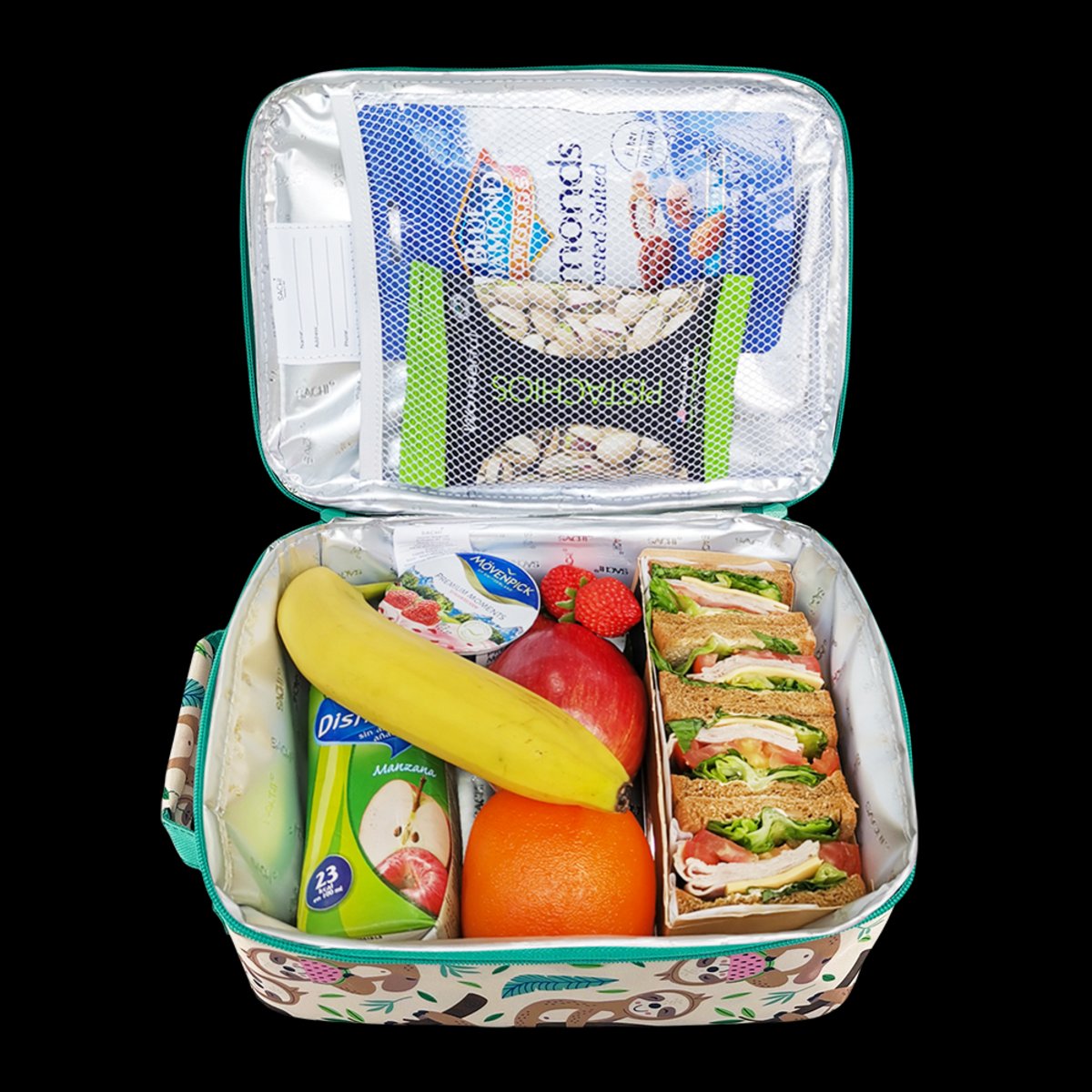 Sachi 'Style 225' Insulated Junior Lunch Bag - (Sleepy Sloths)
