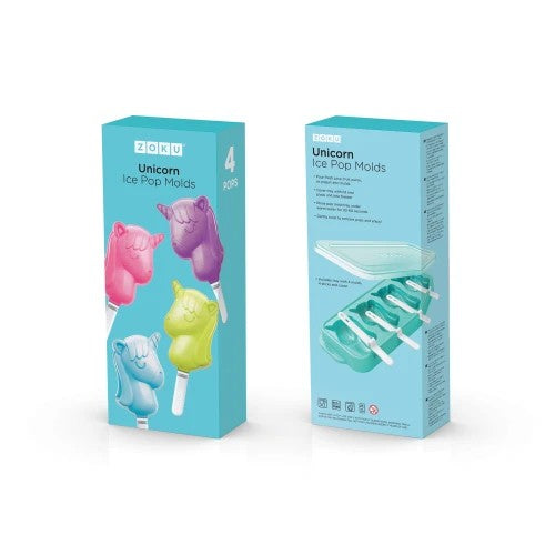 Zoku Unicorn Ice Pop Moulds (4 Moulds)