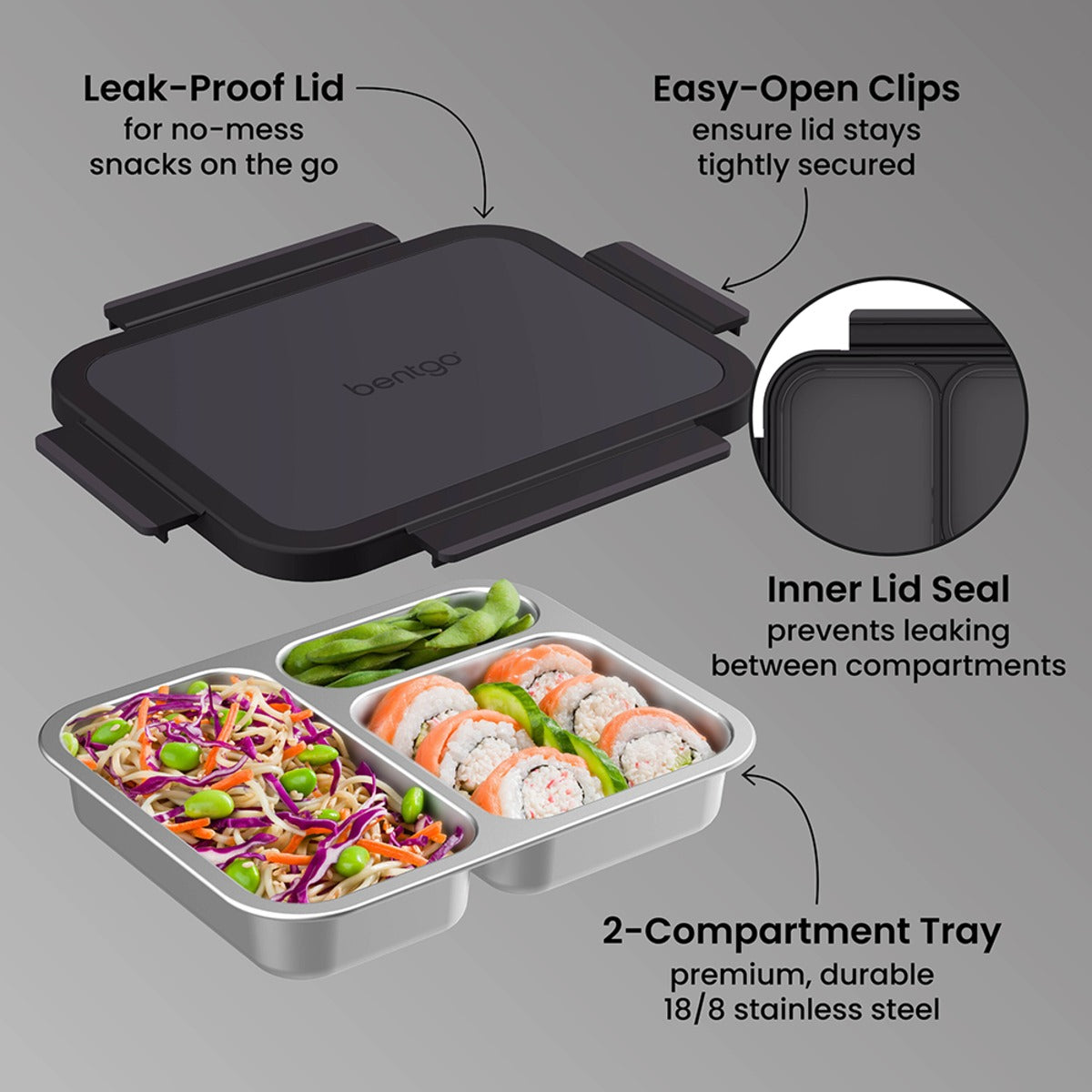 Bentgo Ss Lunch Box - Black