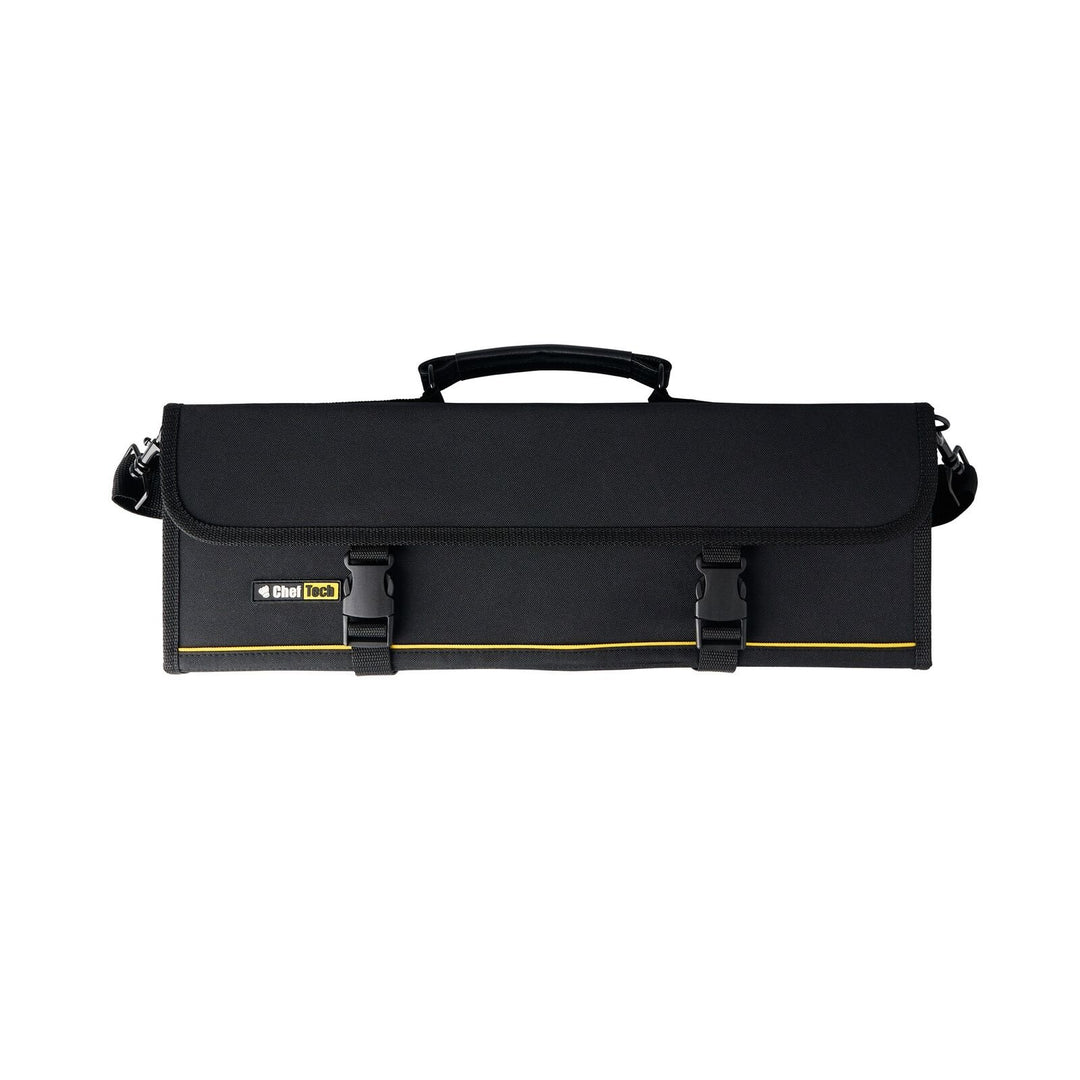 Cheftech Knife Roll 10 Pockets Black