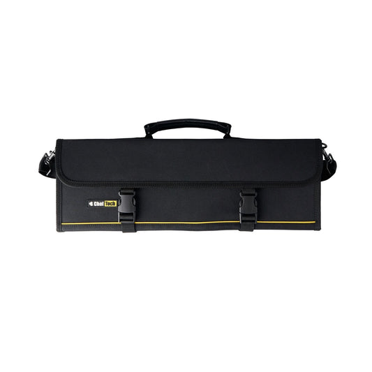 Cheftech Knife Roll 10 Pockets Black