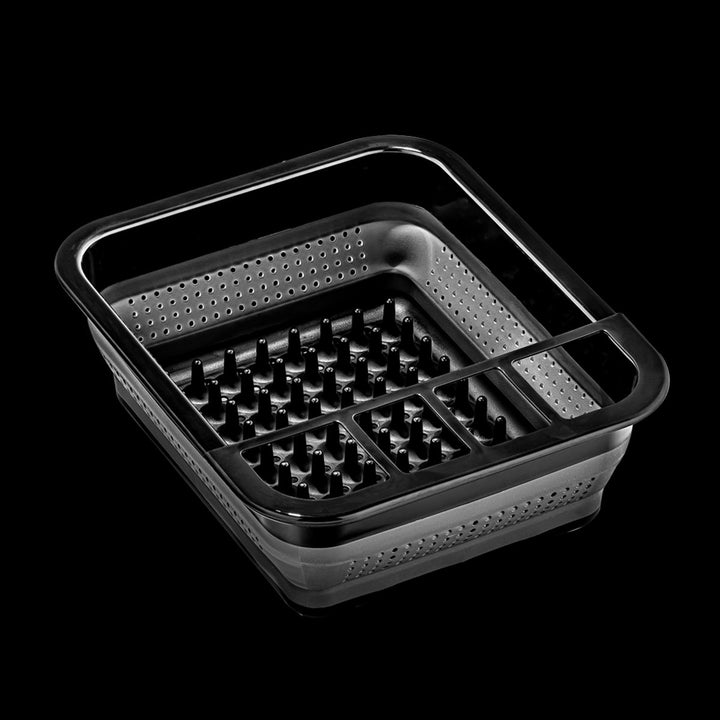 Small Collapsible Dish Rack (sz) 37.2 X 32.1cm Carbon Grey