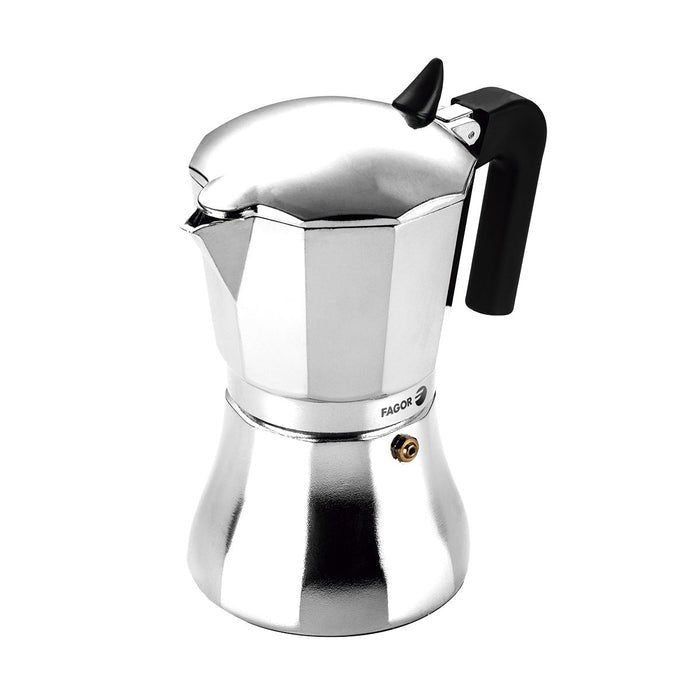 Fagor "cupy" 6 Cup Aluminium Espresso Maker - Induction Compatible