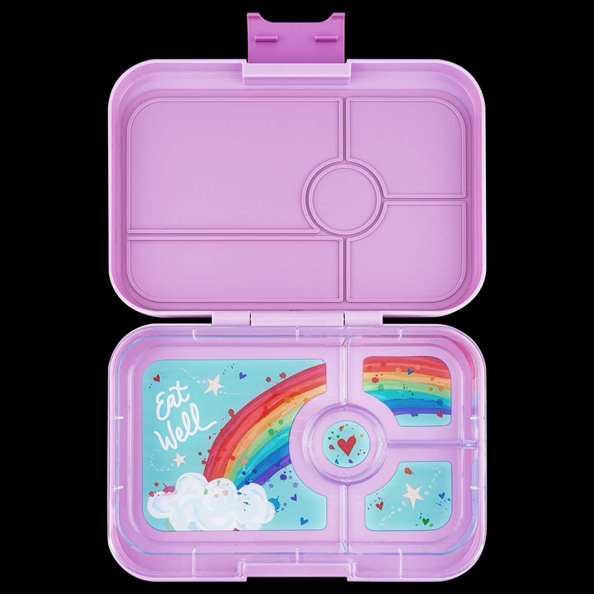 Yumbox Tapas Lunch Box 4 Compartment (seville Purple - Rainbow)