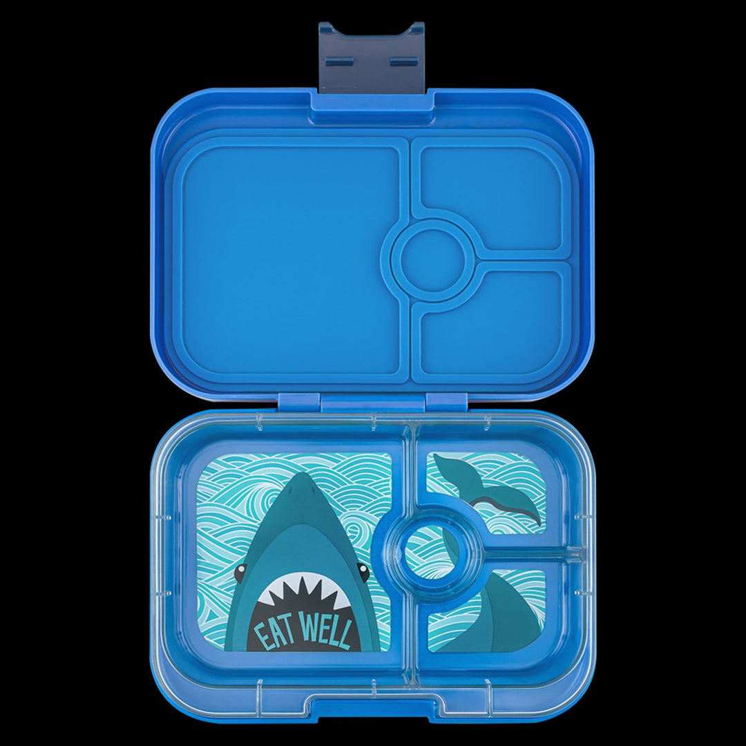 Yumbox Panino Lunch Box 4 Compartment (Surf Blue - Shark) [Dsg:Surf Blue Shark]