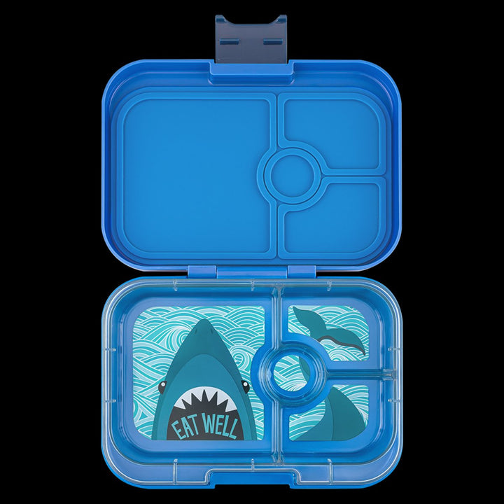 Yumbox Panino Lunch Box 4 Compartment (Surf Blue - Shark) [Dsg:Surf Blue Shark]