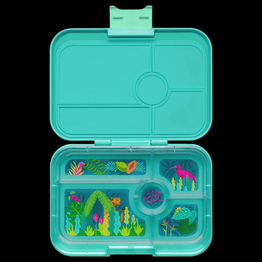 Yumbox Tapas Lunch Box 4 Compartment (antibes Blue - Jungle)