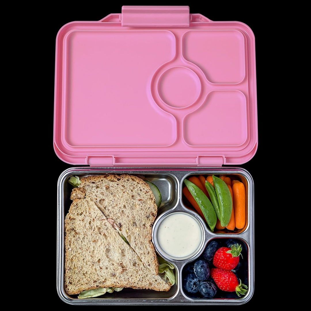 Yumbox Pret Lunch Box Stainless Steel Bento Box 4 Compartment [CLR:VERSAILLES PINK]