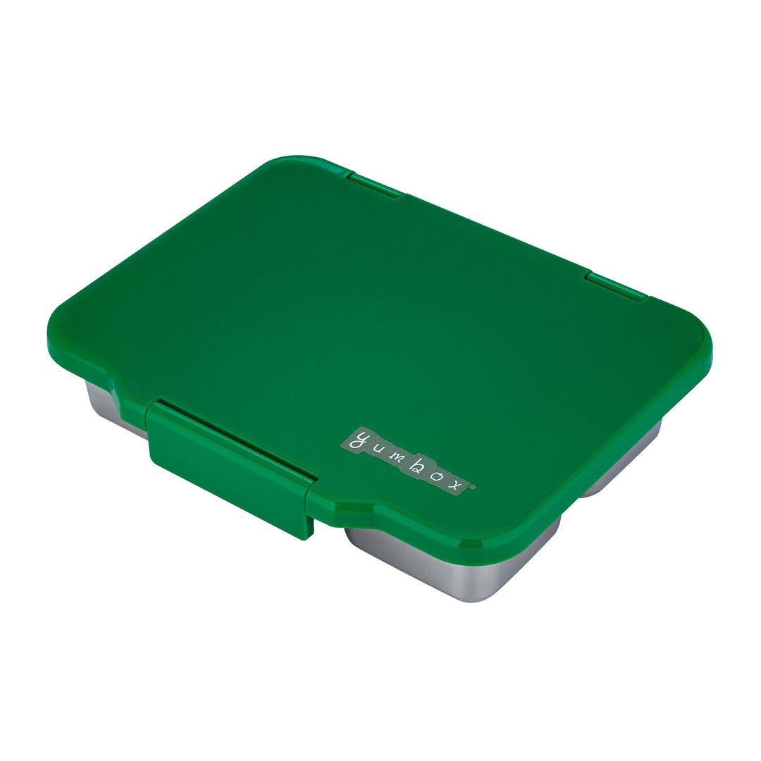 Yumbox Pret Lunch Box Stainless Steel Bento Box 4 Compartment [CLR:POMME GREEN]