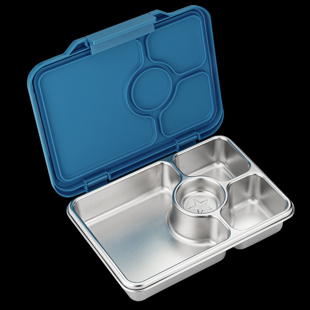 Yumbox Pret Lunch Box Stainless Steel Bento Box 4 Compartment [CLR:NORMANDY BLUE]