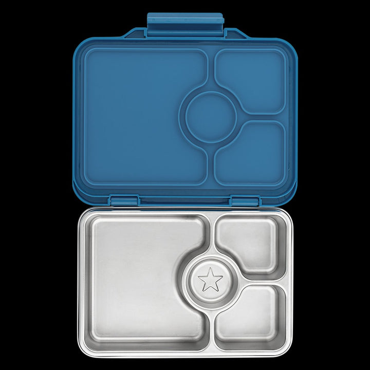 Yumbox Pret Lunch Box Stainless Steel Bento Box 4 Compartment [CLR:NORMANDY BLUE]