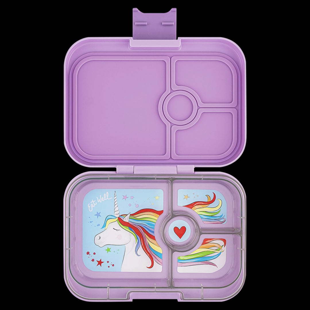 Yumbox Panino Lunch Box 4 Compartment (Lavander Purple - Unicorn) [Dsg:Lavender Unicorn]