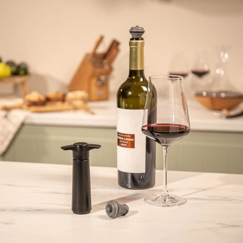 Vacu Vin Vacuum Wine Stopper Grey (set Of 2)