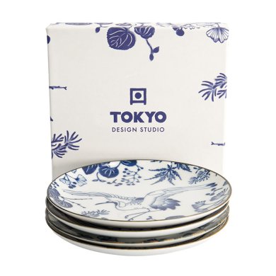 Td Flora Japonica Plate Giftset 4Pc 16Cm Mixed Gift Boxed
