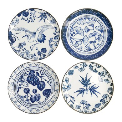 Td Flora Japonica Plate Giftset 4Pc 16Cm Mixed Gift Boxed