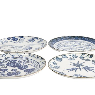 Td Flora Japonica Plate Giftset 4Pc 16Cm Mixed Gift Boxed