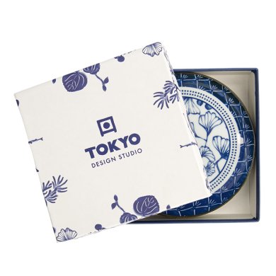 Td Flora Japonica Plate Giftset 4Pc 16Cm Mixed Gift Boxed