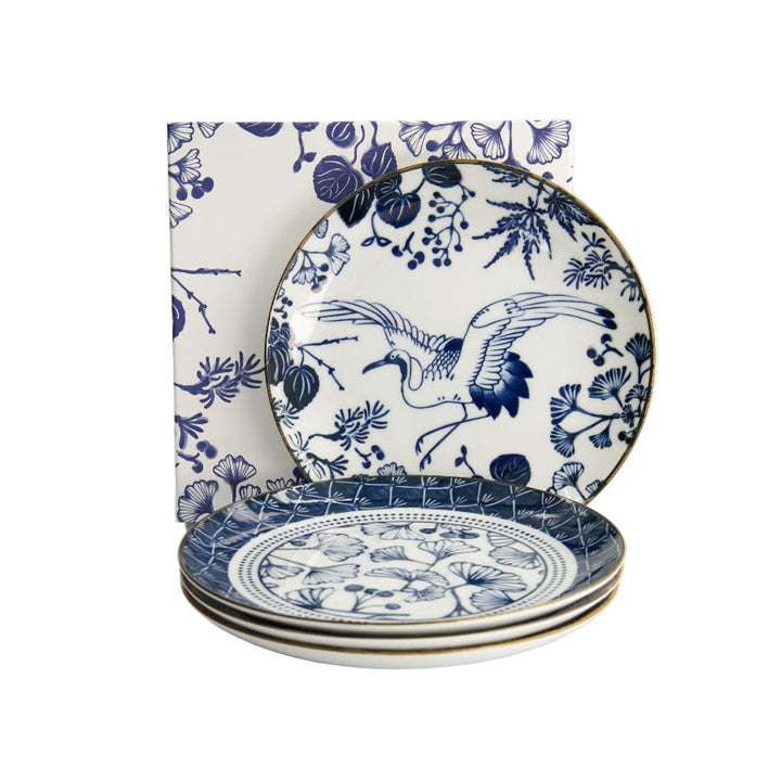 Td Flora Japonica Plate Giftset 4Pc 20Cm Mixed Gift Boxed