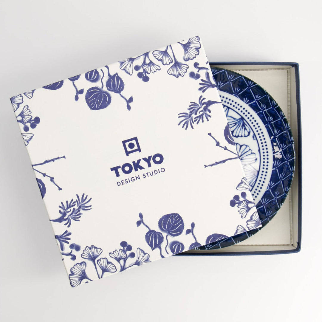 Td Flora Japonica Plate Giftset 4Pc 20Cm Mixed Gift Boxed