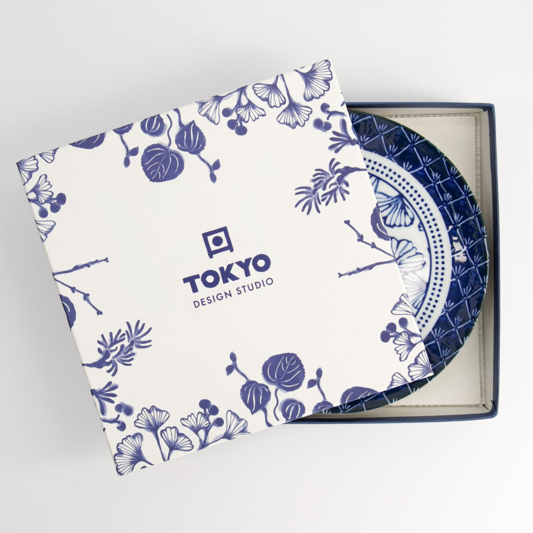Td Flora Japonica Plate Giftset 4Pc 20Cm Mixed Gift Boxed