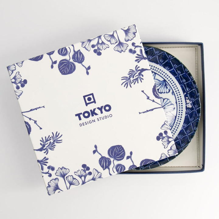 Td Flora Japonica Plate Giftset 4Pc 20Cm Mixed Gift Boxed