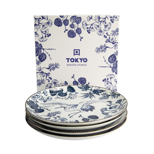 Td Flora Japonica Plate Giftset 4Pc 25Cm Mixed Gift Boxed