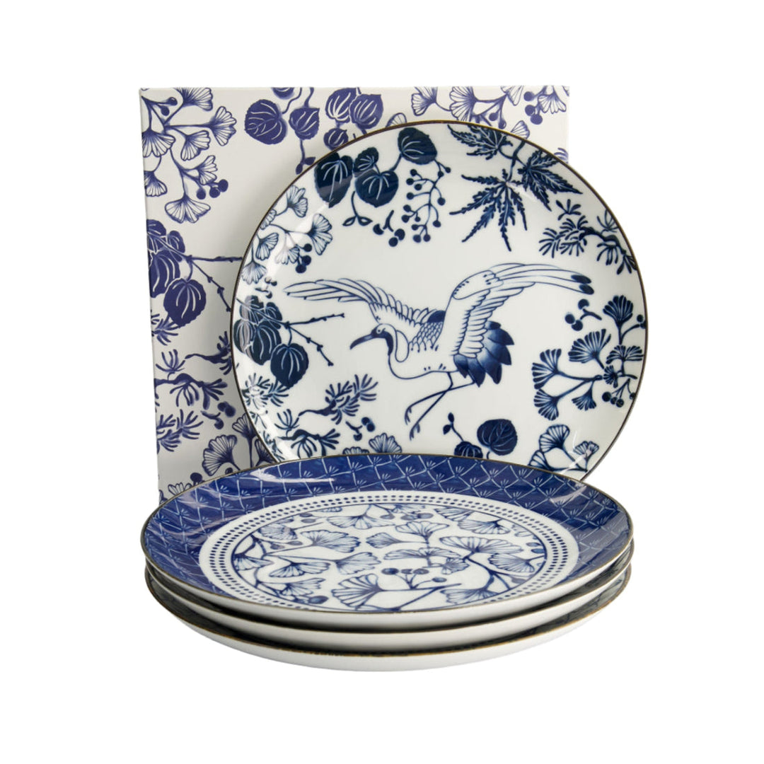 Td Flora Japonica Plate Giftset 4Pc 25Cm Mixed Gift Boxed