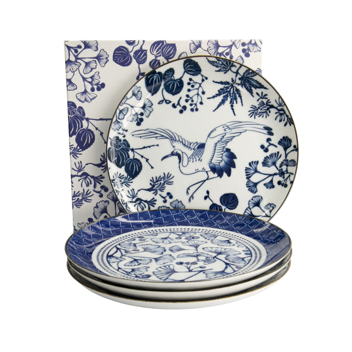 Td Flora Japonica Plate Giftset 4Pc 25Cm Mixed Gift Boxed