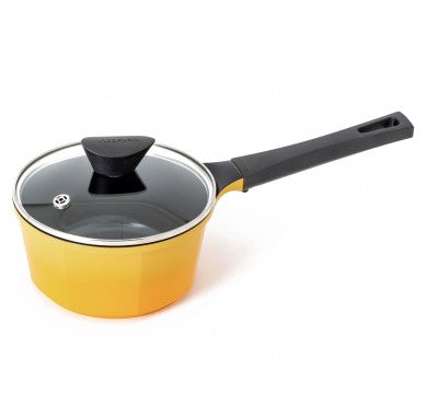 Venn Die-casted Sauce Pan 18cm In 2tone Yellow And With Induction