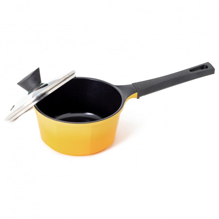 Venn Die-casted Sauce Pan 18cm In 2tone Yellow And With Induction