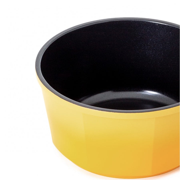Venn Die-casted Sauce Pan 18cm In 2tone Yellow And With Induction