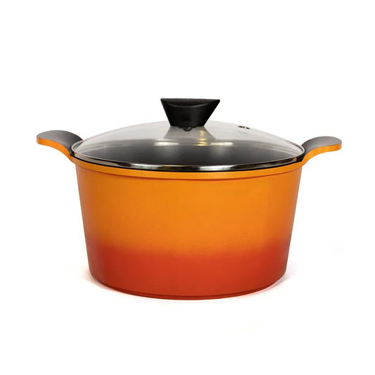 Venn Die-casted Deep Casserole 26cm Induction Orange