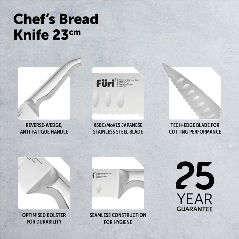 Furi Pro 23cm Chefs Bread Knife