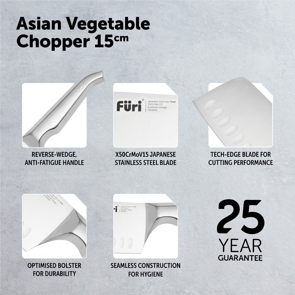 Furi Pro 15cm Asian Vegetable Chopper