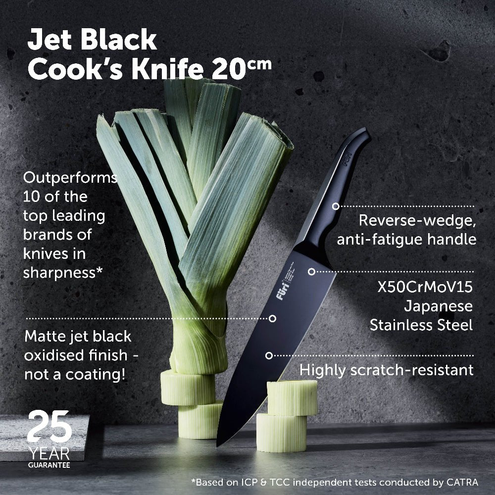 Furi Pro Jet Black 20Cm Cooks Knife