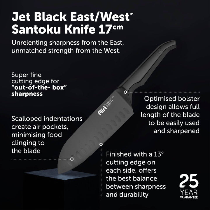 Furi Pro Jet Black 3 Piece Knife Set