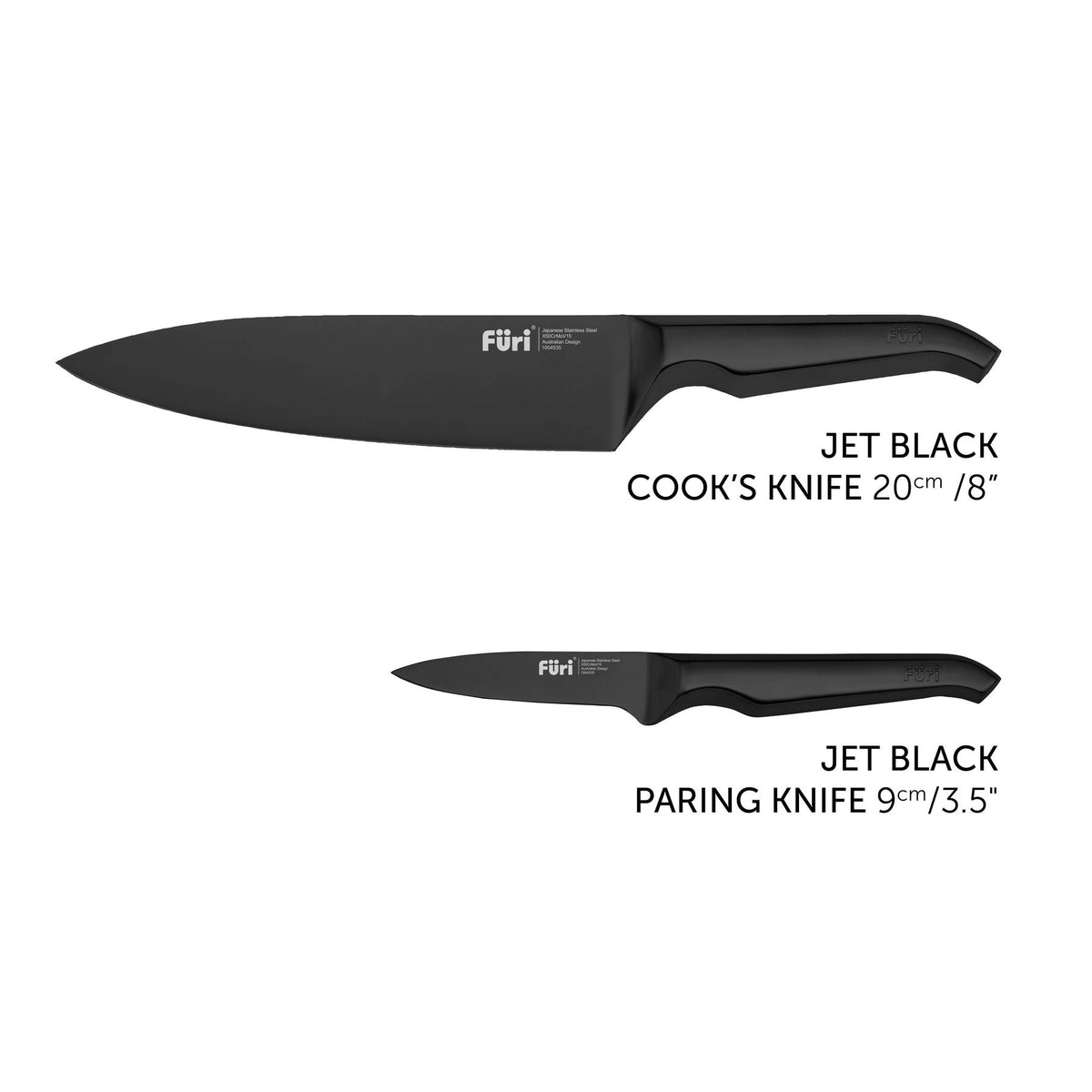 Furi Jet Black Classic Set 2 Piece