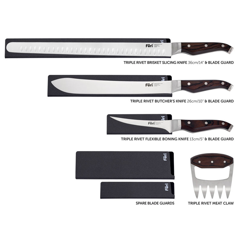 Furi Triple Rivet Pitmaster Roll Set 5 Piece