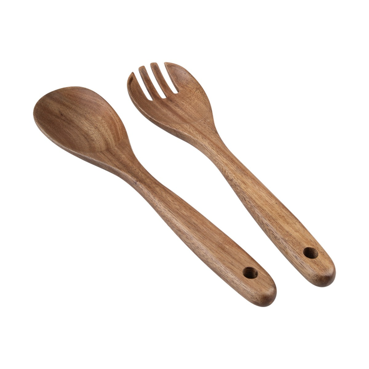 Alfresco Lane Acacia Wood Salad Serves - Set Of 2 - 28Cm