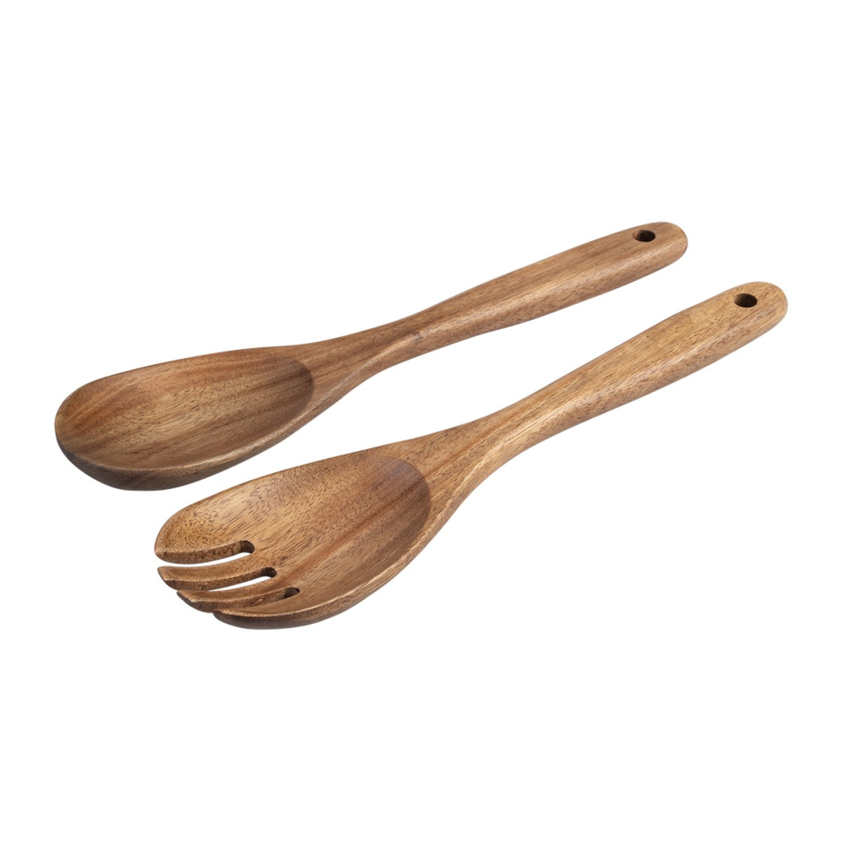 Alfresco Lane Acacia Wood Salad Serves - Set Of 2 - 28Cm